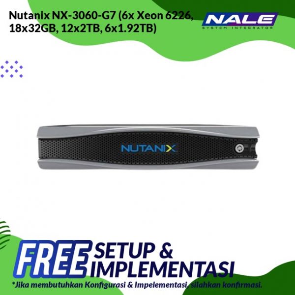 Nutanix NX-3060-G7 (6x Xeon 6226, 18x32GB, 12x2TB, 6x1.92TB)